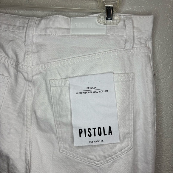 NWT Pistola Presley Women's White Distressed Jeans - Picture 6 of 6
